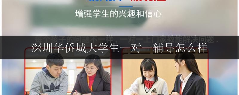 深圳華僑城大學生一對一輔導怎么樣