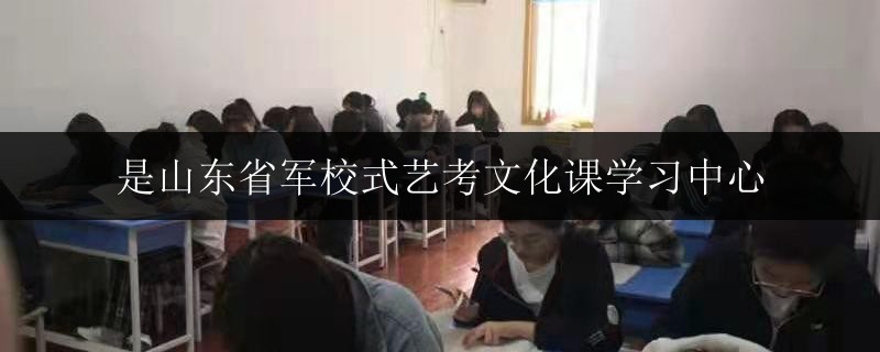 是山東省軍校式藝考文化課學習中心