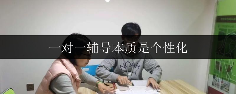 一對一輔導本質是個性化